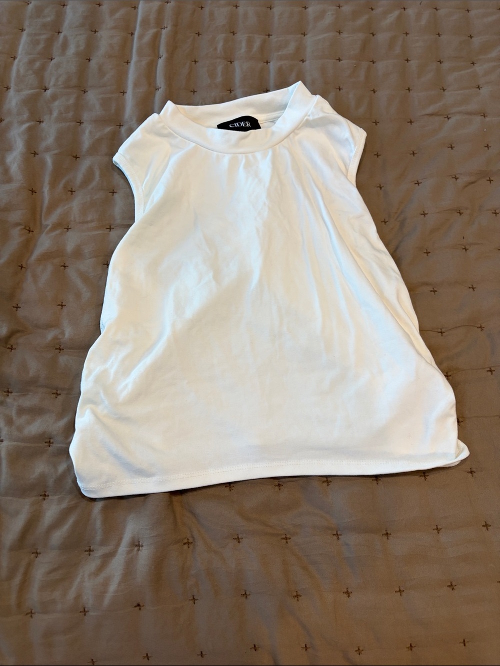 Cider White Girls' Sleeveless Tank Top